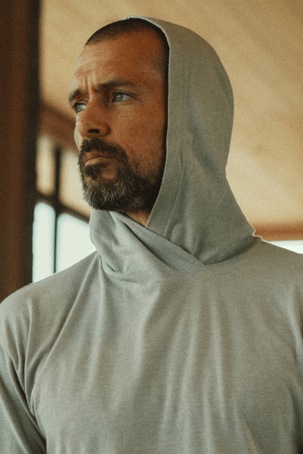 Men's Jersey Tee Kangaroo Pocket Hoodie